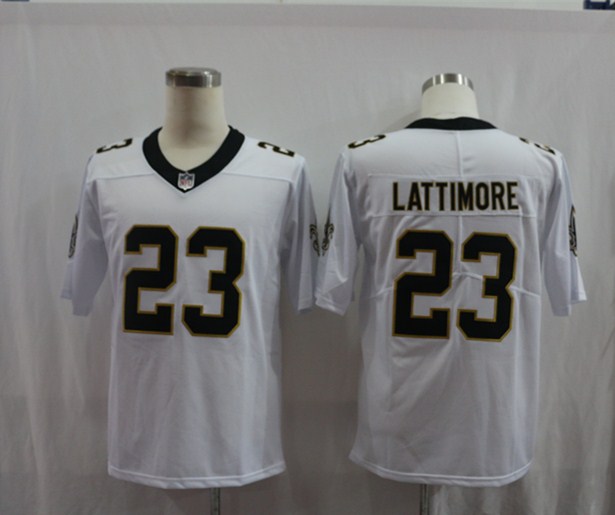 Men's New Orleans Saints Marshon Lattimore #23 White Jersey